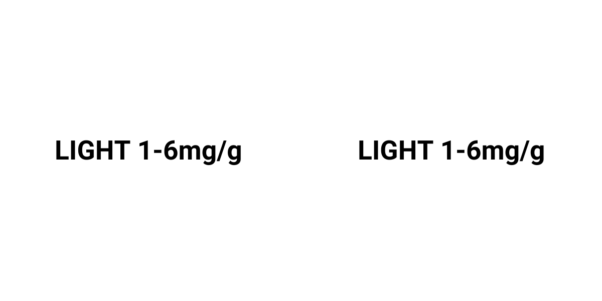 Licht - 1-6mg/g