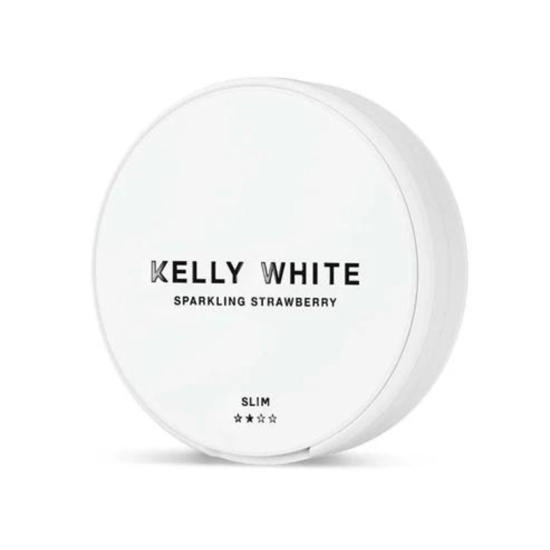 Kelly White Sparkling Strawberry Nicotine Pouches