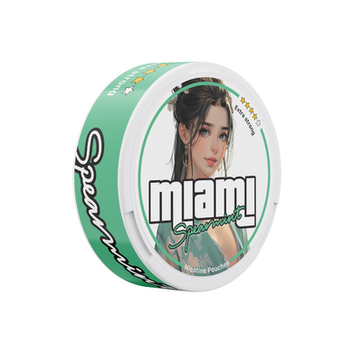 Sobres de nicotina Miami Spearmint Extra Fuerte