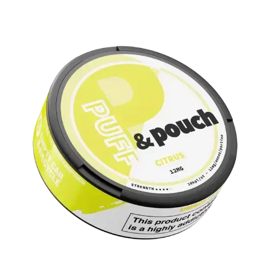 Puff & Pouch Citrus 12mg Nicotine Pouches