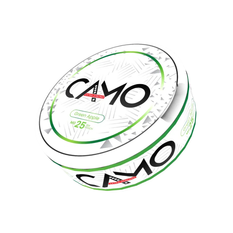 camo-green-apple-25mg-nicotine-pouches-online-snusljus