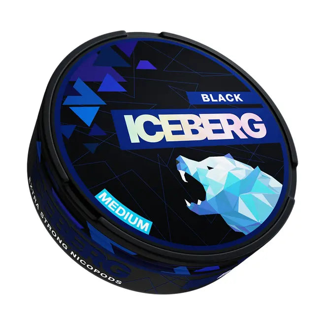 Sobres de Nicotina ICEBERG Black Medium