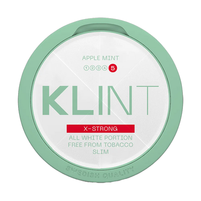 klint-apple-mint-x-strong-14mg-nicotine-pouches-online-snusljus