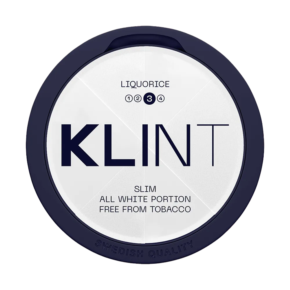 klint-liquorice-8.4mg-nicotine-pouches-online-snusljus