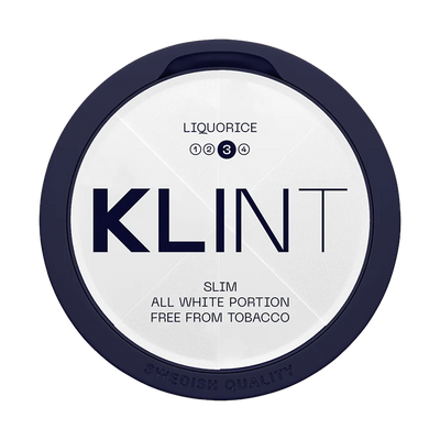 klint-liquorice-8.4mg-nicotine-pouches-online-snusljus