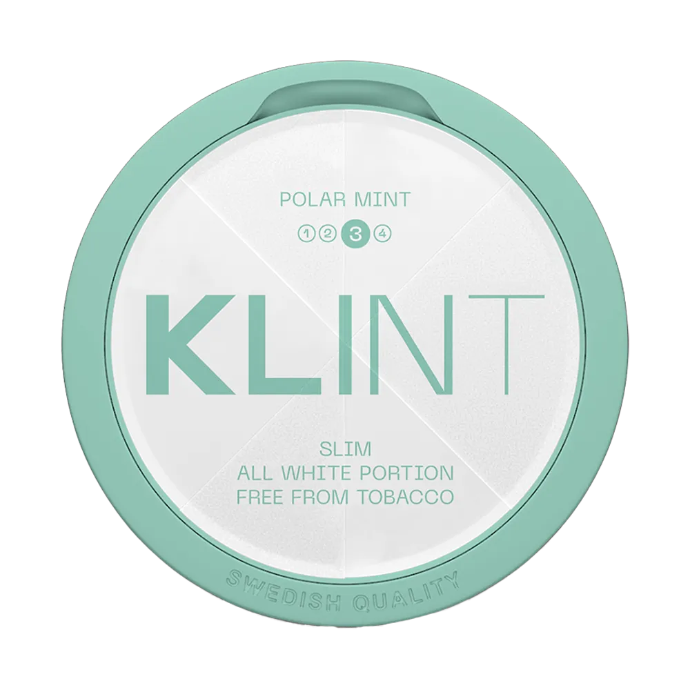 klint-polar-mint-8.4mg-nicotine-pouches-online-snusljus