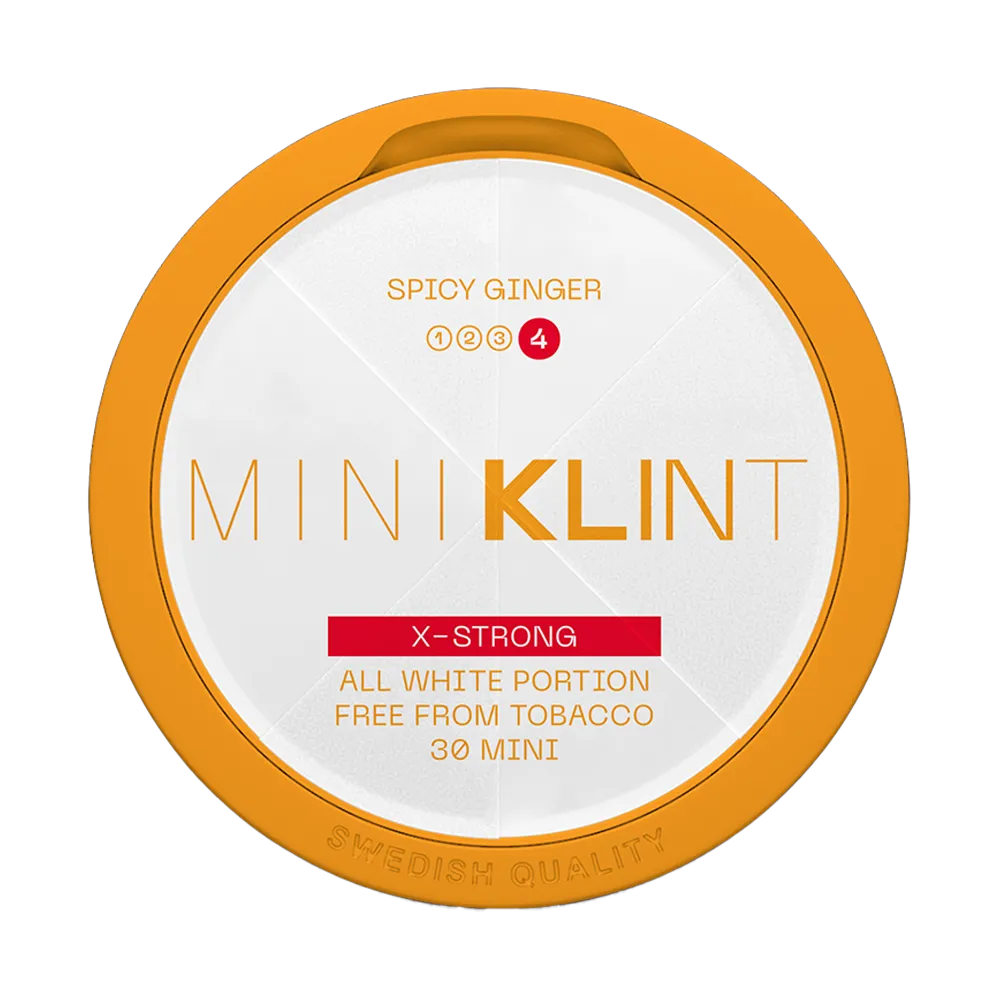 klint-spicy-ginger-mini-x-strong-10mg-nicotine-pouches-online-snusljus