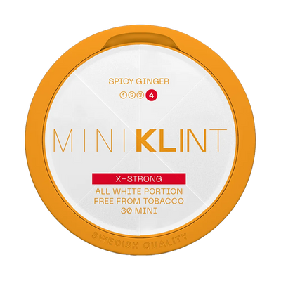 klint-spicy-ginger-mini-x-strong-10mg-nicotine-beutel-online-snusljus